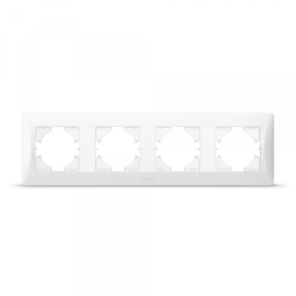 Рамка четырехместная Videx Binera горизонтальная белый VF-BNFR4H-W