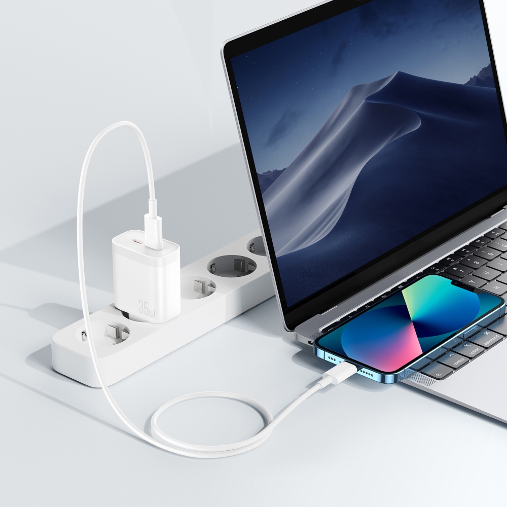 Сетевое зарядное устройство Xo L105 35W 2хUSB-C White (L105.white)