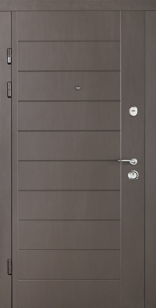 Дверь входная Abwehr АМ-462 096П (V) (ШБр+ДКфБ) Avers+Kale НЧ шагрень бронза / дуб кремовый 2050x960 мм правая