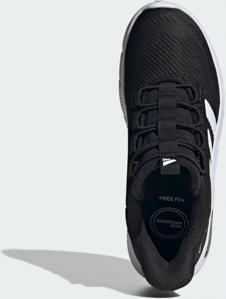 Кроссовки женские Adidas CLOUDFOAM FLEX - RAPIDFIT CBLACK/FTWWHT/SILVMT HP7002 р.41 1/3 черные