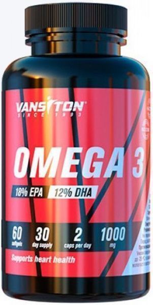 Жироспалювач Vansiton Omega 3 100 г 60 капс. 