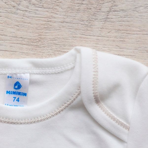 Боди детское Minikin Машинка р.80 молочный 206003 