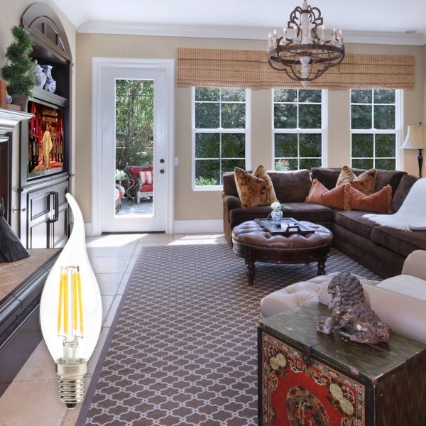 Лампа світлодіодна LightMaster FIL Deco CF37 4,5 Вт E14 4000 К 220 В прозора LB-659 