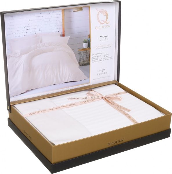 Комплект постільної білизни 2.0 кремовий MOSY LINE 