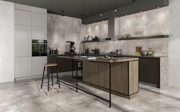 Плитка Ceramika Paradyz Magnetik Grys Gres Szkl. Rekt. Polpoler 59,8x119,8 