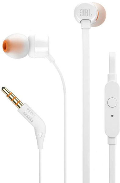 Гарнітура JBL® T110 white (JBLT110WHT) 