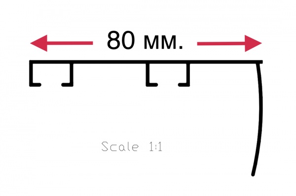Карниз АЛЮТЕРРА AL 062 подвійний укомплектований 250 см 