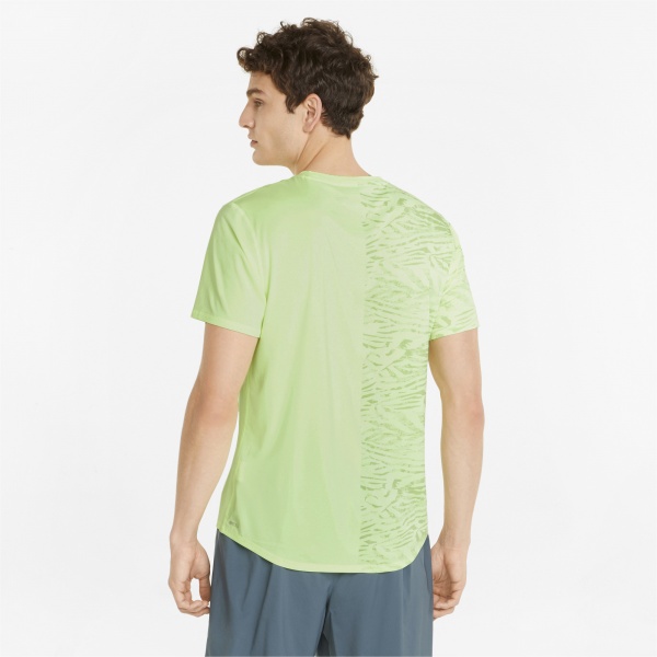 Футболка Puma RUN Graphic SS Tee M 52140237 р.XL жовтий