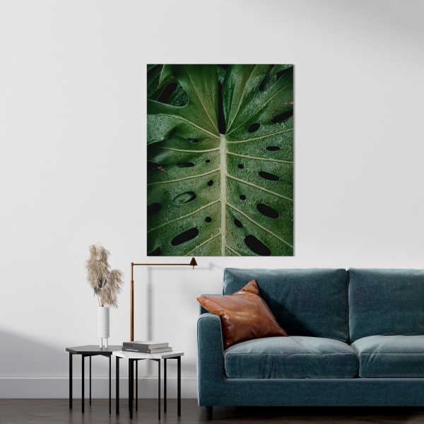 Картина на холсте Зеленые листья 50x70 см WS Holst 14082220,8 