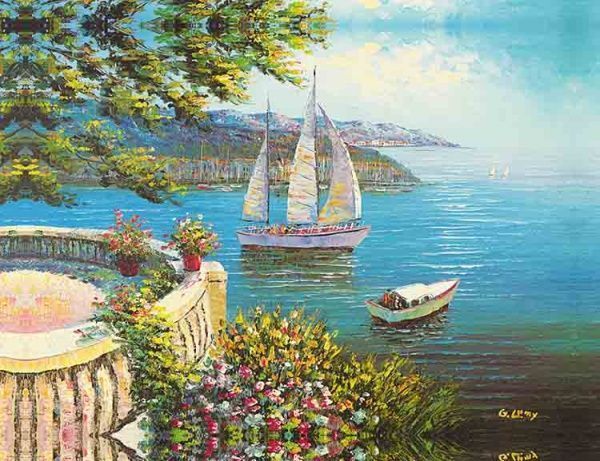 Репродукция Sea Terrace море 35x50 см RozenfeldArt 