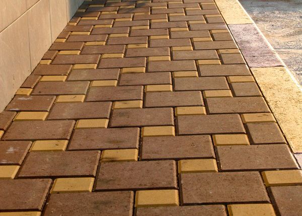 Тротуарна плитка Золотой Мандарин Квадрат великий гірчичний 200 х 200 х 60 мм.