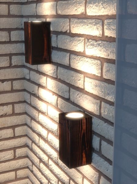 Світильник точковий Iterna Ceiling LW006 куб 35 Вт GU5.3 дерево темне 