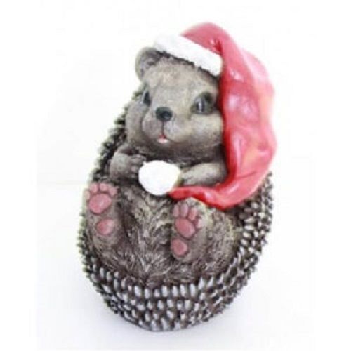 Фигурка Ежик на спине новогодний 9023-1-2S 20 см 