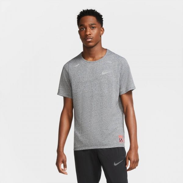 Футболка Nike M NK DF BRTH RISE 365 SS FF GX CU5438-064 L сірий