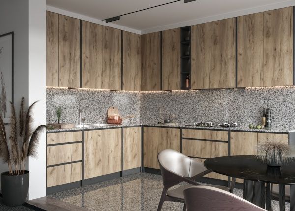 Тумба нижняя МС Идея КРАФТ Н 50/82/525 крафт золотой Грейд