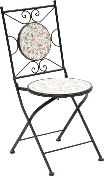 Стілець Mario Trezzini Квіткове поле 38х92 см чорний 