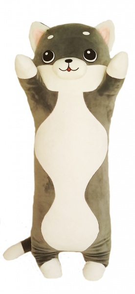 Подушка-іграшка Мурчик 20 см сірий Анна 