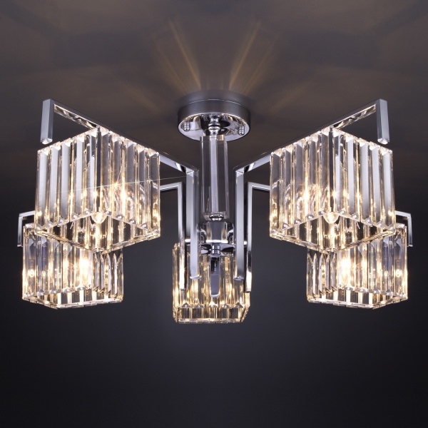 Люстра стельова Strotskis April Wi-Fi 5xE14 хром 10126/5 (хром) 