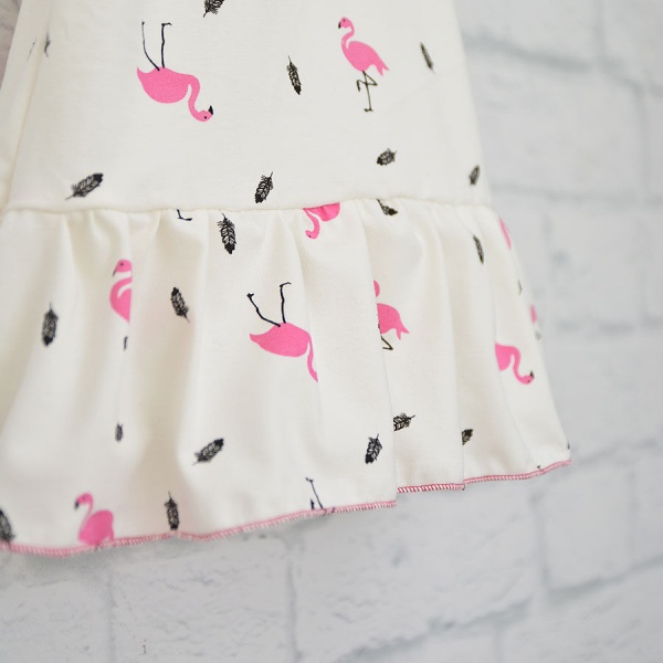 Платье Blanka Фламинго р.80 белый/с рисунком 12993 