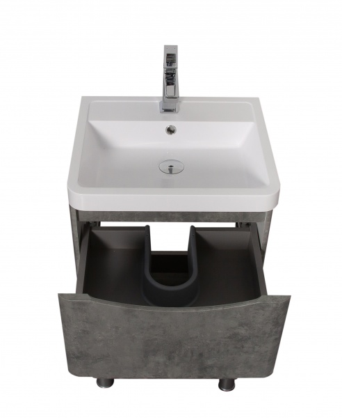Тумба напольная Aqua Rodos Vista 50 cерый мрамор