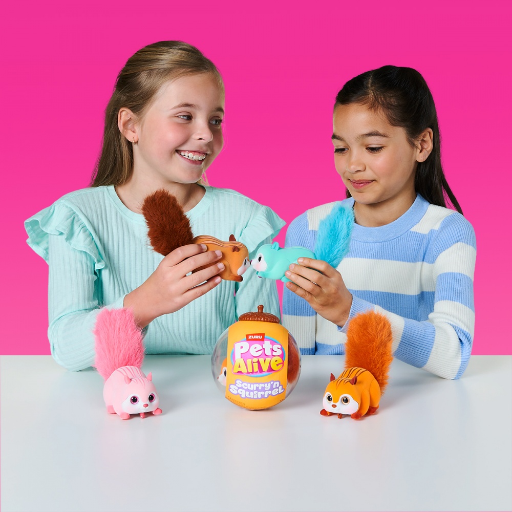 Іграшка інтерактивна Pets & Robo Alive S1 Білочка помаранчевий 9565A