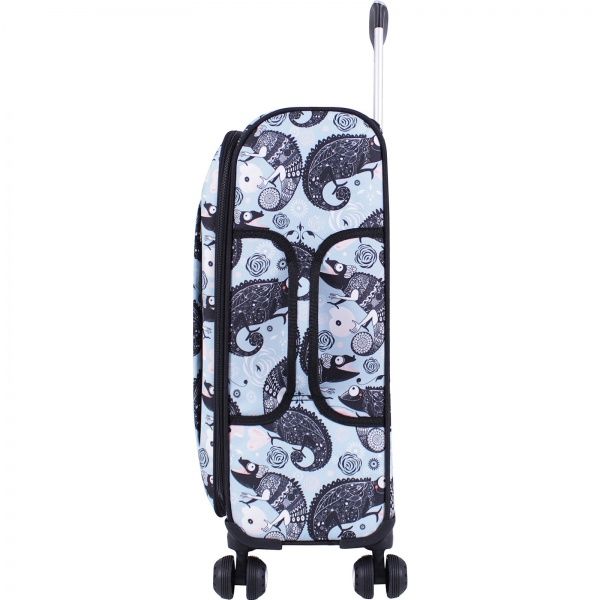 Валіза Bagland Марсель 36 л блакитний 656 (0037966194) 