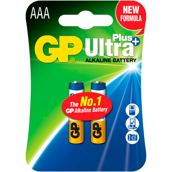 Батарейки GP Ultra+ 24AUP-2UЕ2шт ААА