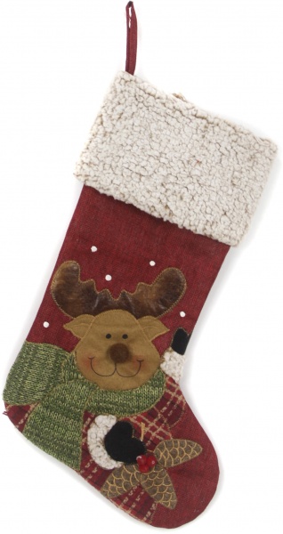 Сапожок декоративный Дед Мороз/Лось 50 см в ассортименте NC18-321/1.3 