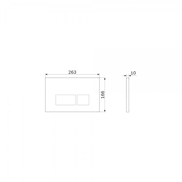 Кнопка смыва AM.PM I050151 Fit S