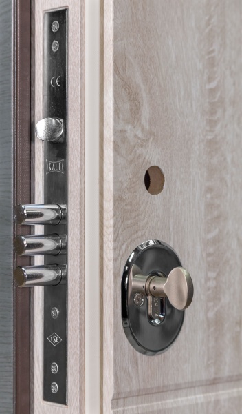 Двері вхідні Булат Термо House-703/вулична Антрацит / Дуб полярний антрацит / дуб полярний 2050x850 мм ліві