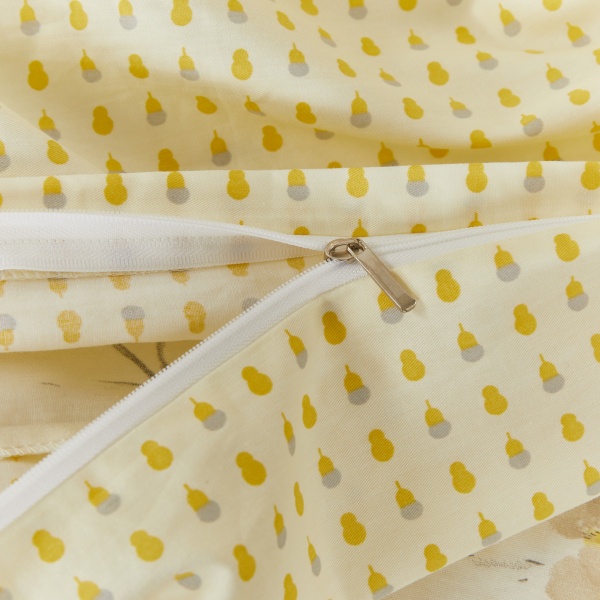 Комплект постільної білизни Matina 2 жовтий із білим La Nuit 