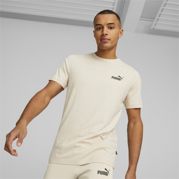 Футболка Puma ESS SMALL LOGO TEE (S) GRANOLA 58666985 р.S бежевый