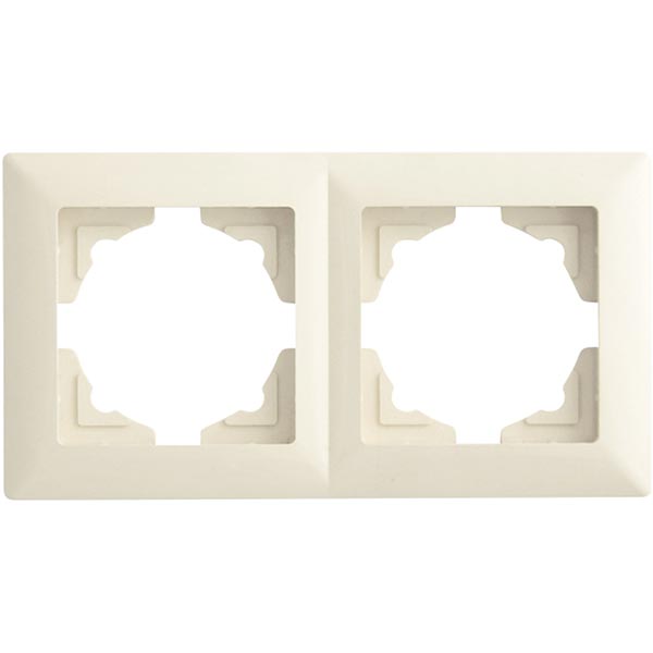 Рамка двухместная Gunsan VISAGE универсальная кремовый VS 28 12 141