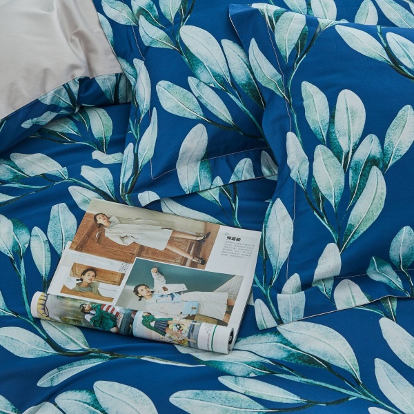 Комплект постільної білизни Lecco сімейний синій La Nuit 