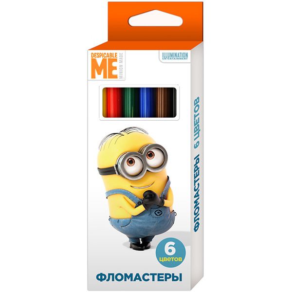 Фломастеры Миньоны 6 шт. 120287 Перо