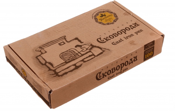 Сковорода для млинців чавунна з дерев'яною ручкою 22x2,5 см 220-25 Maysternya