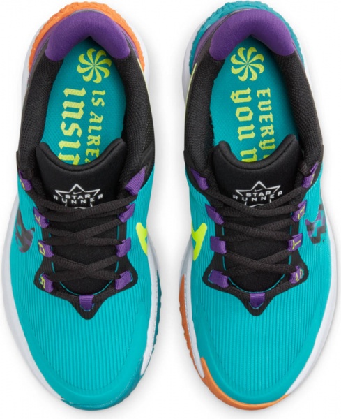 Кроссовки Nike NIKE STAR RUNNER 4 NN SE (GS) FJ1805-300 р.38 бирюзовый