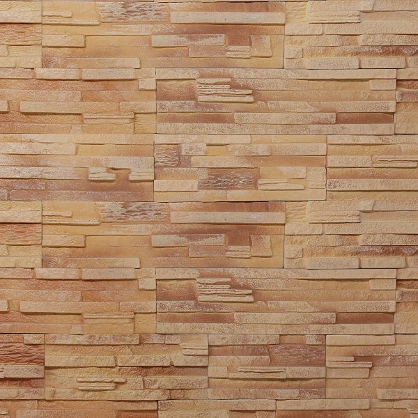 Плитка гипсовая прямая RUSTIKA Верона золотистая 0,4 кв.м 