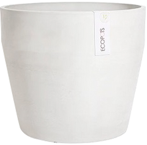 Кашпо EcoPots Санкара круглий 33,6л світло-сірий 