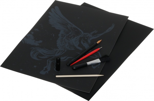 Скретч-картина Сказочный единорог 40,5x28,5 см 