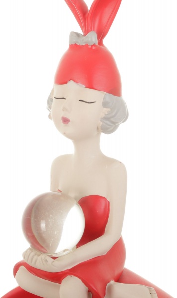 Статуетка Чаклунка 17х17,5х30 см червона