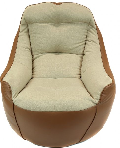 Крісло Марбет Soft Malaga №03 бежевий із коричневим 