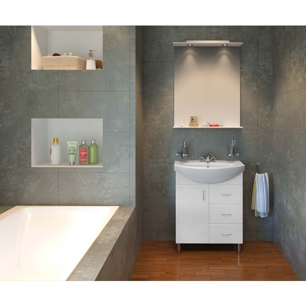 Тумба с умывальником Аква-Родос Оптима 70 см белая