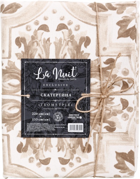 Скатерть Геометрия 133x220 см La Nuit 
