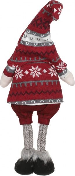 Мягкая игрушка Гномик стоящий красно-бежевый MC70-17622 46 см 