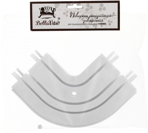 Поворот Bella Vita зовнішній потрійний набірний білий 