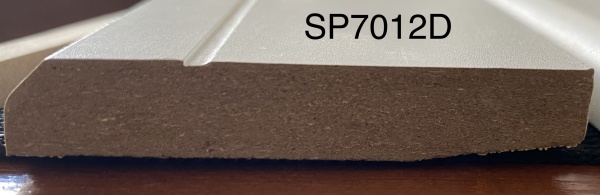 Плинтус Датский белый 12х70х2400 мм 