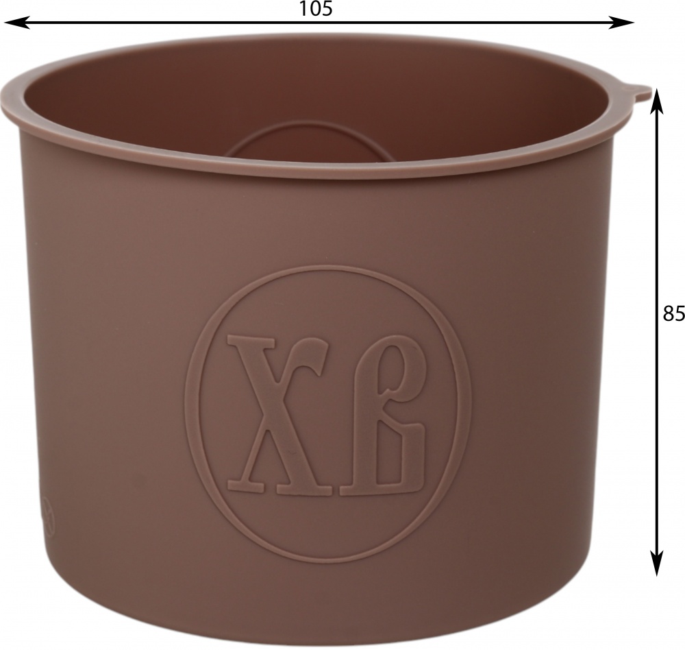 Набір форм для паски Smart Kitchen by Flamberg Peach&Brown 3 шт. коричневий