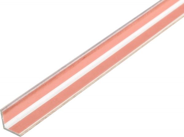 Уголок алюминиевый АЛЮПРО 15x15x1,5 мм 2500 мм с клейкой лентой дуб канадский