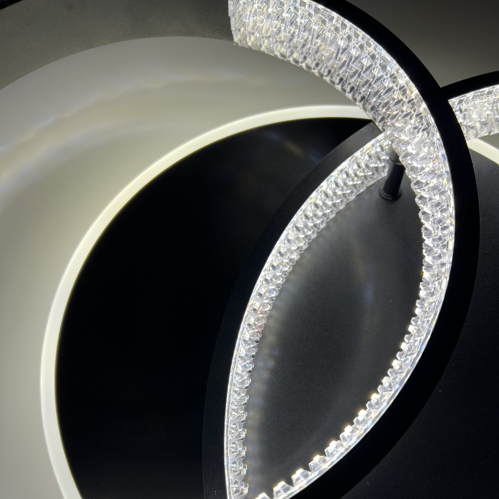 Люстра світлодіодна Luminaria 80 Вт LED-модуль чорний AKRILIKA ROUND 80W 3R BLACK